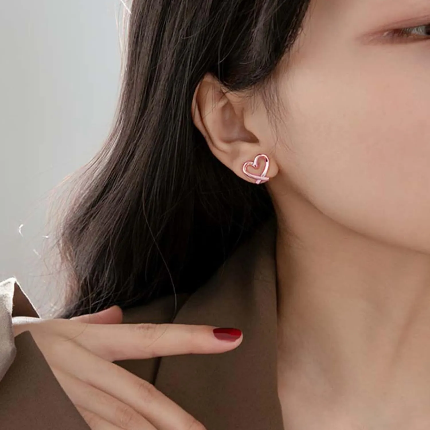 14K Gold Clip On Earrings for Women Cute Hypoallergenic Heart Earrings Non piercing Clip Earrings for Women Dainty Jewelry for Women
