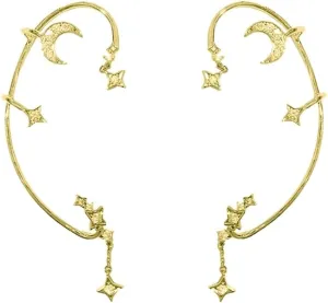 2PCS Women's Clip-On Earrings Hook Without Pierced