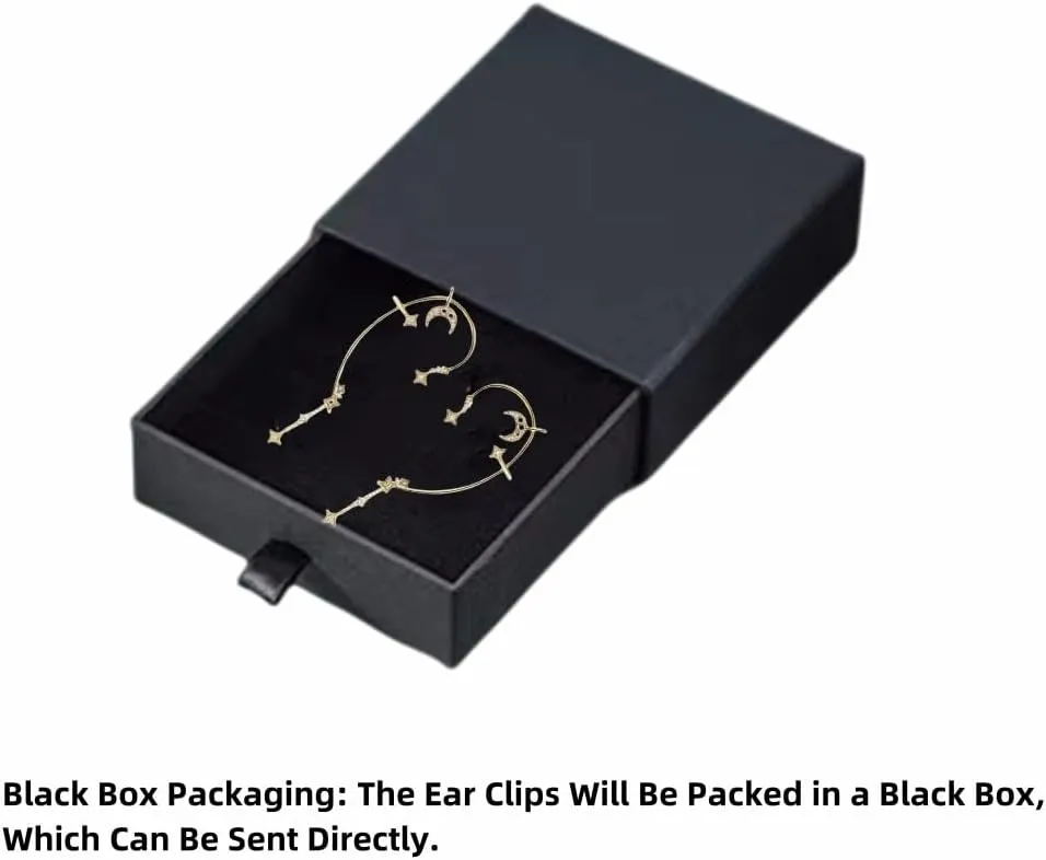 2PCS Women's Clip-On Earrings Hook Without Pierced
