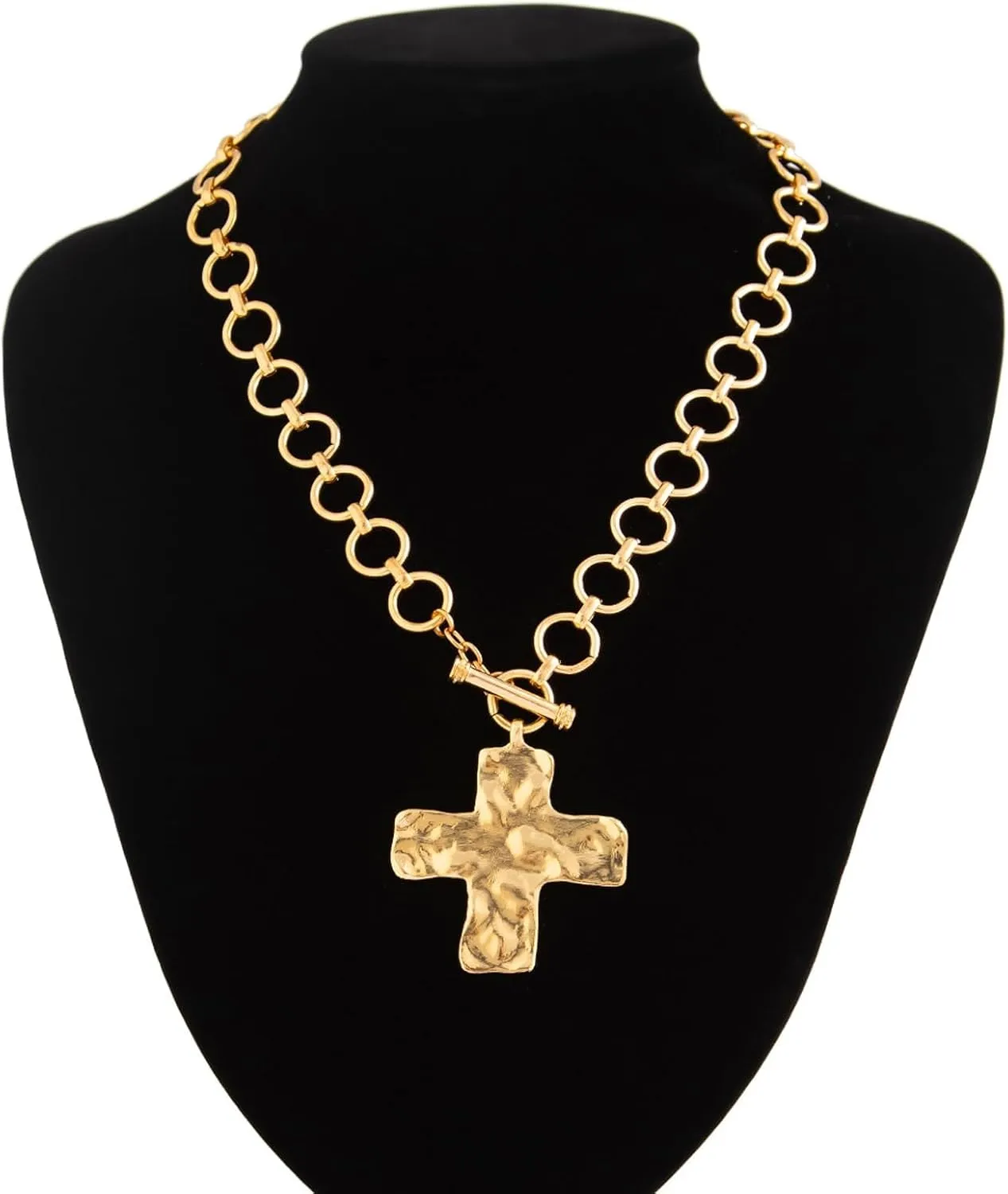 Aonklot Chunky Gold Necklace Statement Necklace for Women Gold Choker Necklace Cuban Link Necklace Snake Chain Trendy Necklace for Women 2025