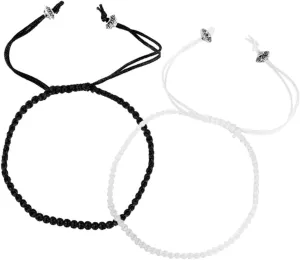 BESPORTBLE Boho Style Couples Rope Bracelets Matching Set for Boyfriend Girlfriend Adjustable Elegant Present