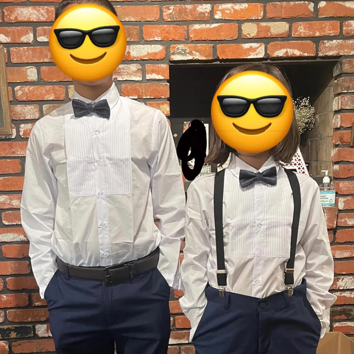 Boy Formal Suit Set Toddler Boy Suspender Outfit