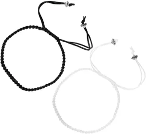 Boyfriend Girlfriend Rope Bracelets Set of 2 Matching Couples Bracelets Thread Material for Wrist Sizes