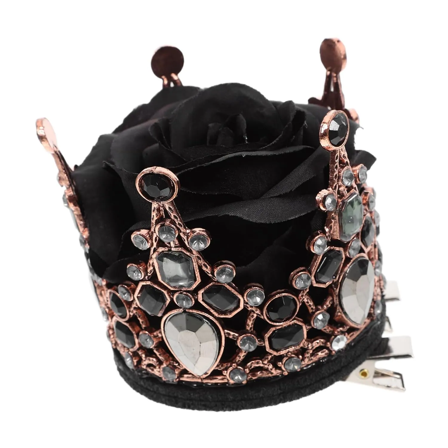 Crown Hair Clip with Rhinestones for Women Elegant Bridal Headdress for Parties Weddings Durable Crown Shaped Accessory Chic Hair Styling for All Ages for Halloween Special Events