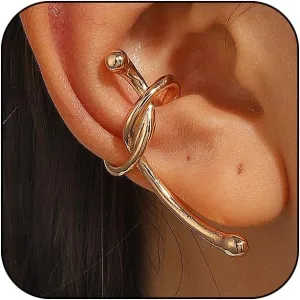 Gold Cuffs Earrings for Women Pearl Clip on Non Pierced Ear Cuff for Women Linear Strip Earrings Heart Tassel Earrings Jewelry