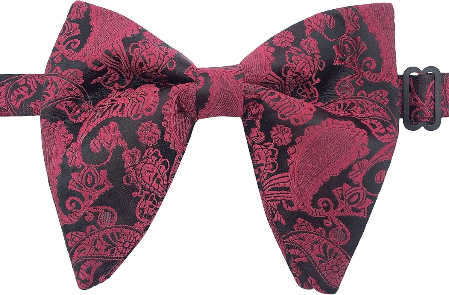 Justar Mens Pre-Tied Paisley Bowtie Oversized Tuxedo Bow Tie Hankie Cufflinks Set