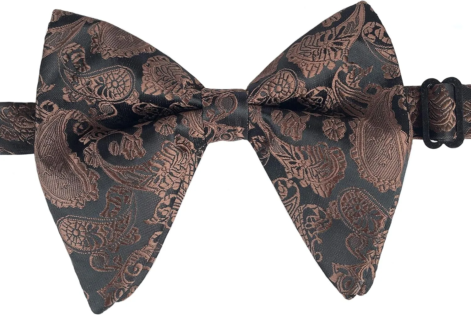 Justar Mens Pre-Tied Paisley Bowtie Oversized Tuxedo Bow Tie Hankie Cufflinks Set