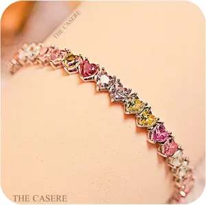 Luxury Brilliant Silver Bracelets | Heart shape bracelets | Flower Snowflake Shape Bracelets | Silver Jewelry | Party & Wedding Bracelet For Women