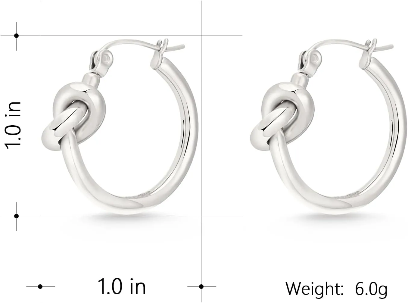 Milan Chiva 14K Gold Hoop Earrings for Women, Plated Knot Twisted Rope Round Earrings, Sparkle Huggie Dainty Hypoallergenic Small Earrings for Womens Fashion Jewelry
