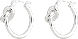 Milan Chiva 14K Gold Hoop Earrings for Women, Plated Knot Twisted Rope Round Earrings, Sparkle Huggie Dainty Hypoallergenic Small Earrings for Womens Fashion Jewelry